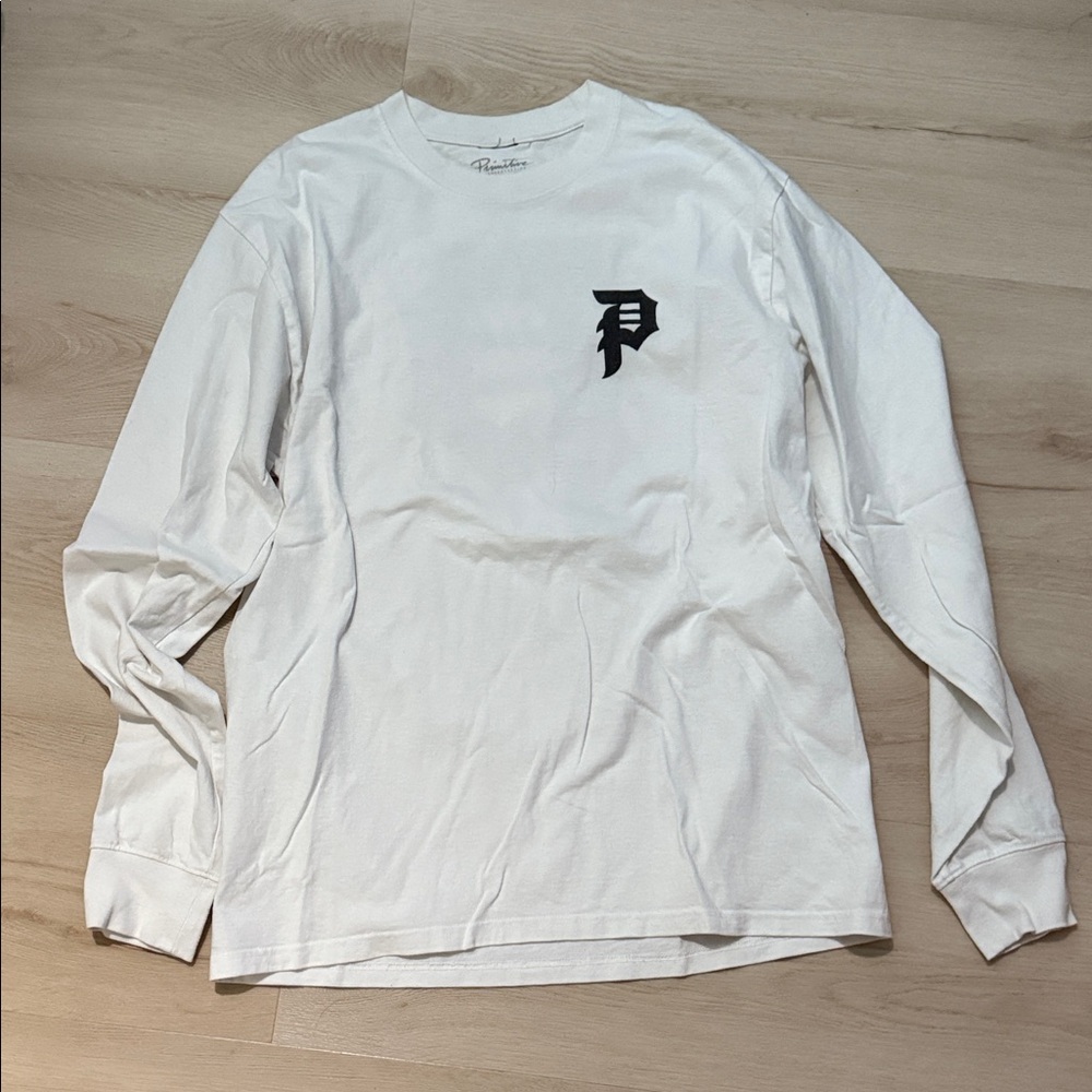 White Long Sleeve Shirt p for primitive